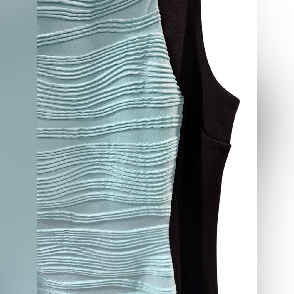 Calvin Klein Mint Green & Black Sheath Sleeveless Dress - Picture 6 of 7